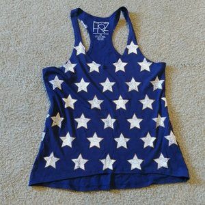 UEC FIPS STARS ON BLUE RACERBACK TANK